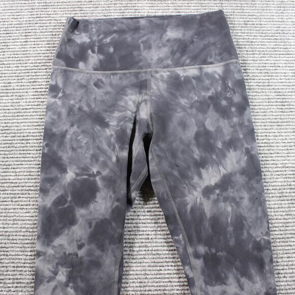 Lululemon Align Leggings Women's 8 28" Inseam Gray Tie Dye High Rise - Picture 4 of 9